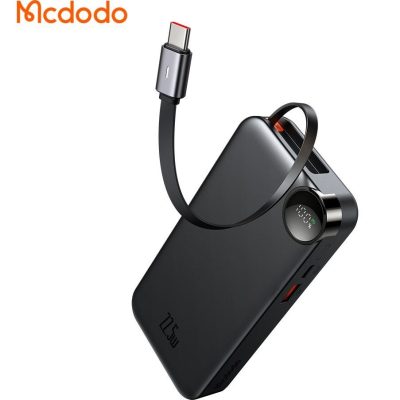 پاوربانک 10000 مک دودو Mcdodo Freego MC-3860 توان 22.5 وات همراه با کابل متصل