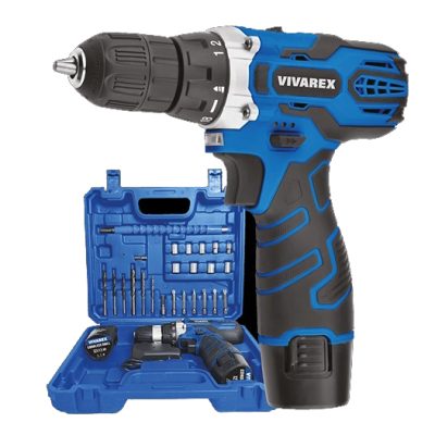 دریل شارژی ٢ باطری با لوازم ویوارکس مدل VR12V-2A