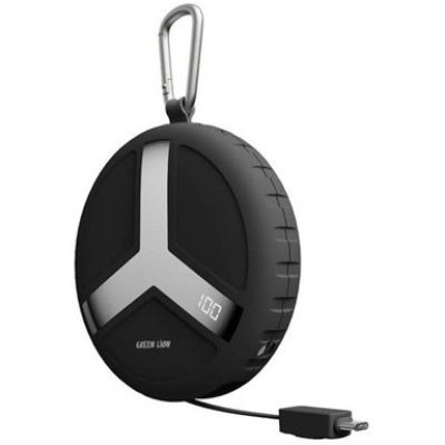 پاوربانک 10000 گرین لاین Green Lion Orbit Charge GNORCH10PBBK توان 22.5 وات همراه با کابل متصل